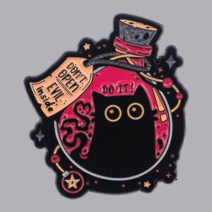 Black and Pink Potion Bottle Enamel Pin